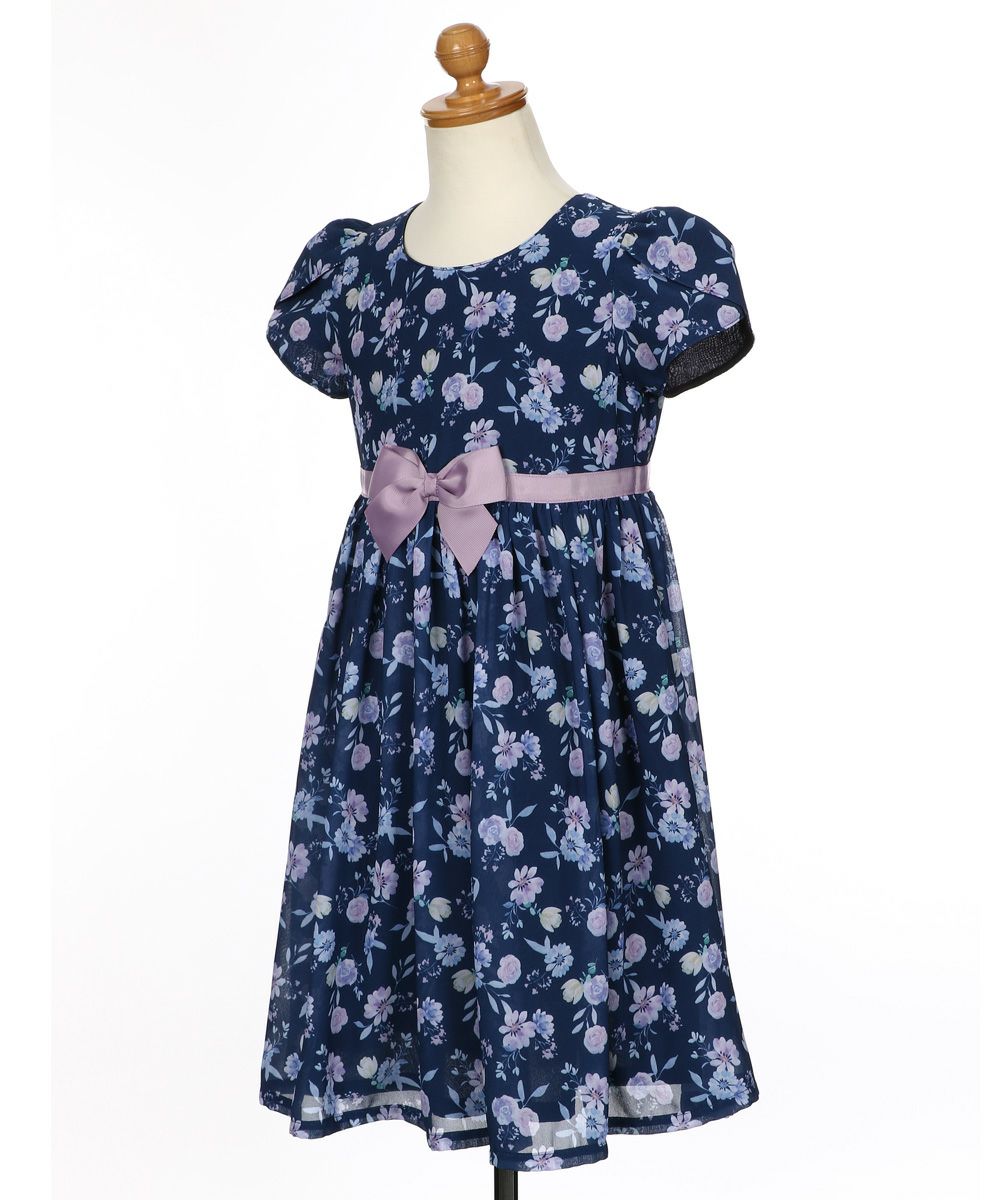 オリジナル 花柄 チューリップ袖 ワンピース｜ベビー・子供服 通販