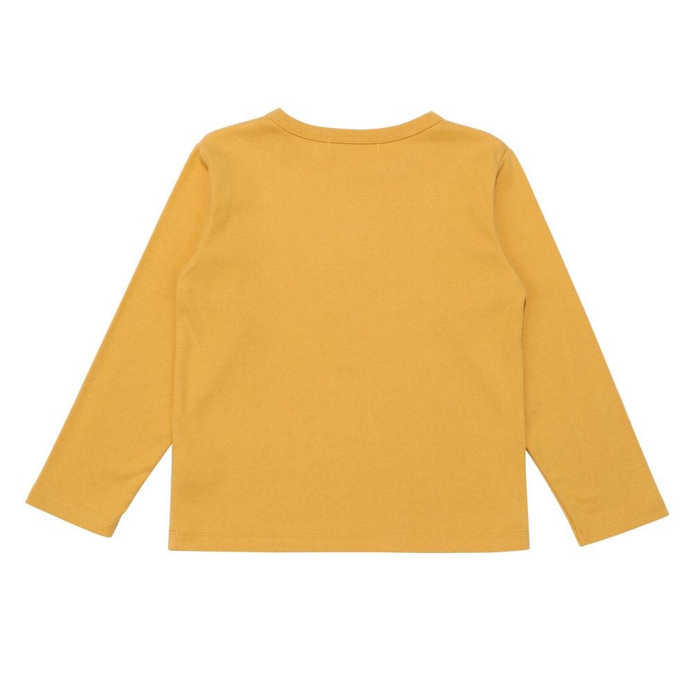 ベビー服 男の子 ロゴ 恐竜 刺繍 くすみカラー かっこいい おしゃれ ティーシャツ トドラー キッズ イエロー(04) 背面