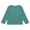 ベビー服 男の子 ロゴ 恐竜 刺繍 くすみカラー かっこいい おしゃれ ティーシャツ トドラー キッズ グリーン(08) 背面