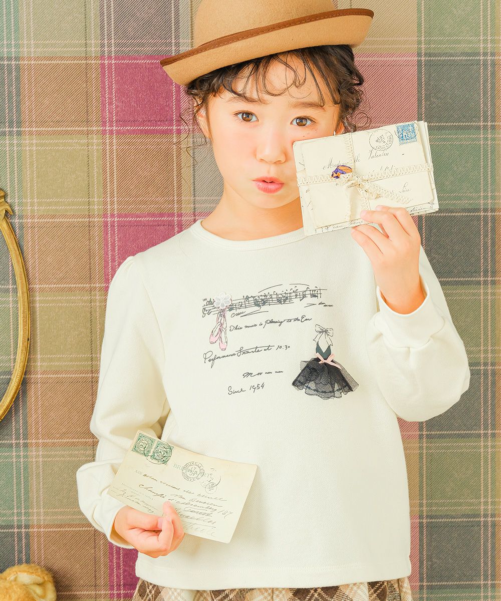 リボン ドレス 音符 ロゴプリント トレーナー｜ベビー・子供服 通販