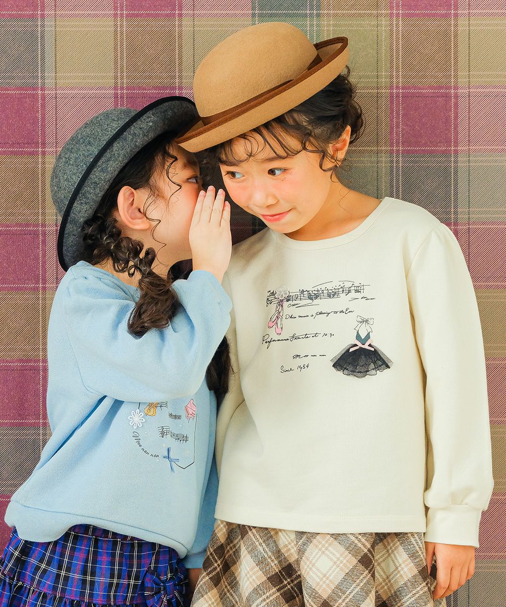 リボン ドレス 音符 ロゴプリント トレーナー｜ベビー・子供服 通販