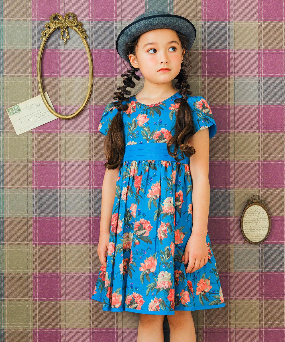 ファミリア リバティ ワンピース 130cm 花柄 フォーマル 新品 未使用品 日本製 リバティプリント使用 花柄 ワンピース｜ベビー・子供服 通販