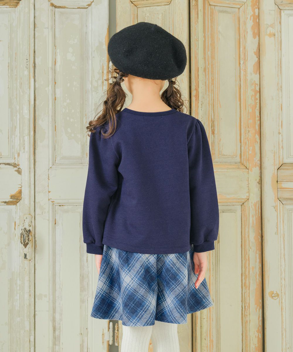 香水瓶 お花 リボン 刺繍 裏毛トレーナー｜ベビー・子供服 通販