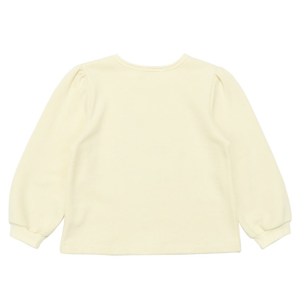 子供服 女の子 香水瓶 お花 リボン 刺繍 裏毛トレーナー アイボリー(12) 背面