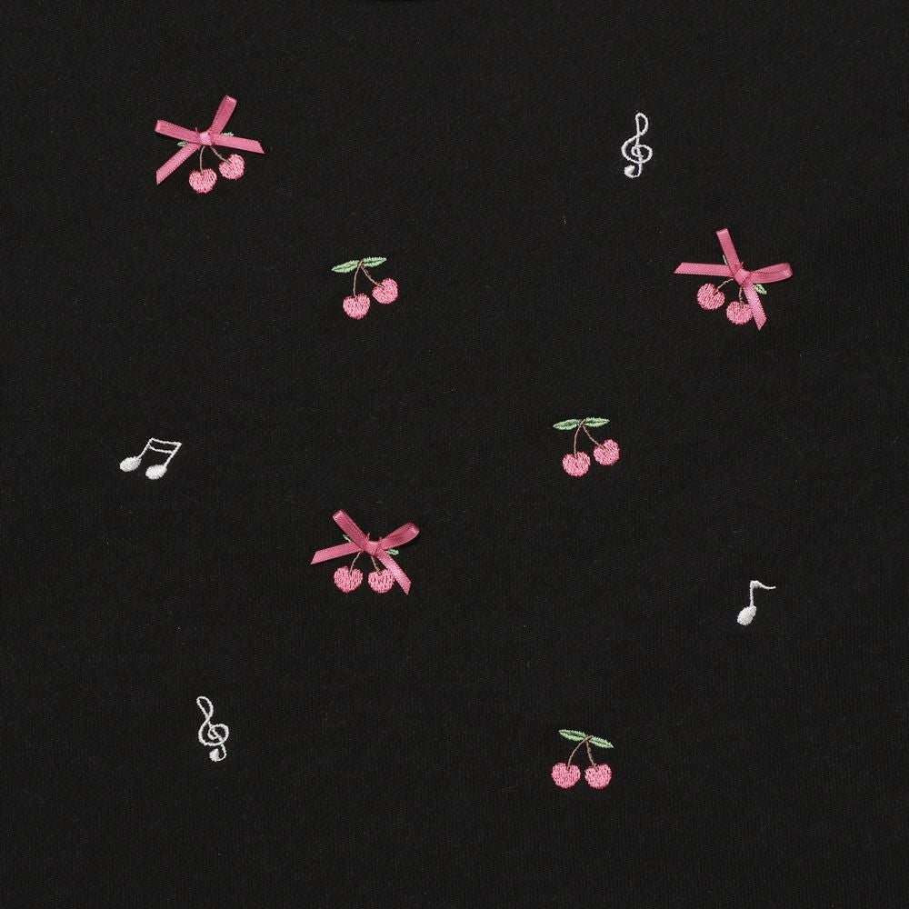 さくらんぼ 音符 刺繍 リボン トレーナー｜ベビー・子供服 通販
