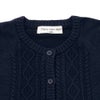 ベビー服 女の子 綿100％ ケーブルニット カーディガン ネイビー(06) デザインポイント1