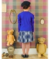 子供服 女の子 こども 子ども服 こども服 キッズ ジュニア 無地 シャーリング袖 カットソー ティーシャツ ブルー(61) モデル画像全身