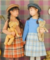 子供服 女の子 チェック柄 裏地付き ドッキングワンピース