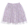 子供服 女の子 オリジナル花柄 チュールスカート パープル(91) 正面