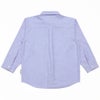 子供服 男の子 チェック柄切り替え ボタン シャツ ブルー系(63) 背面
