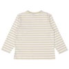 ベビー服 男の子 綿100％ ボーダー ロゴ ポケットつき Tシャツ ベージュ(51) 背面
