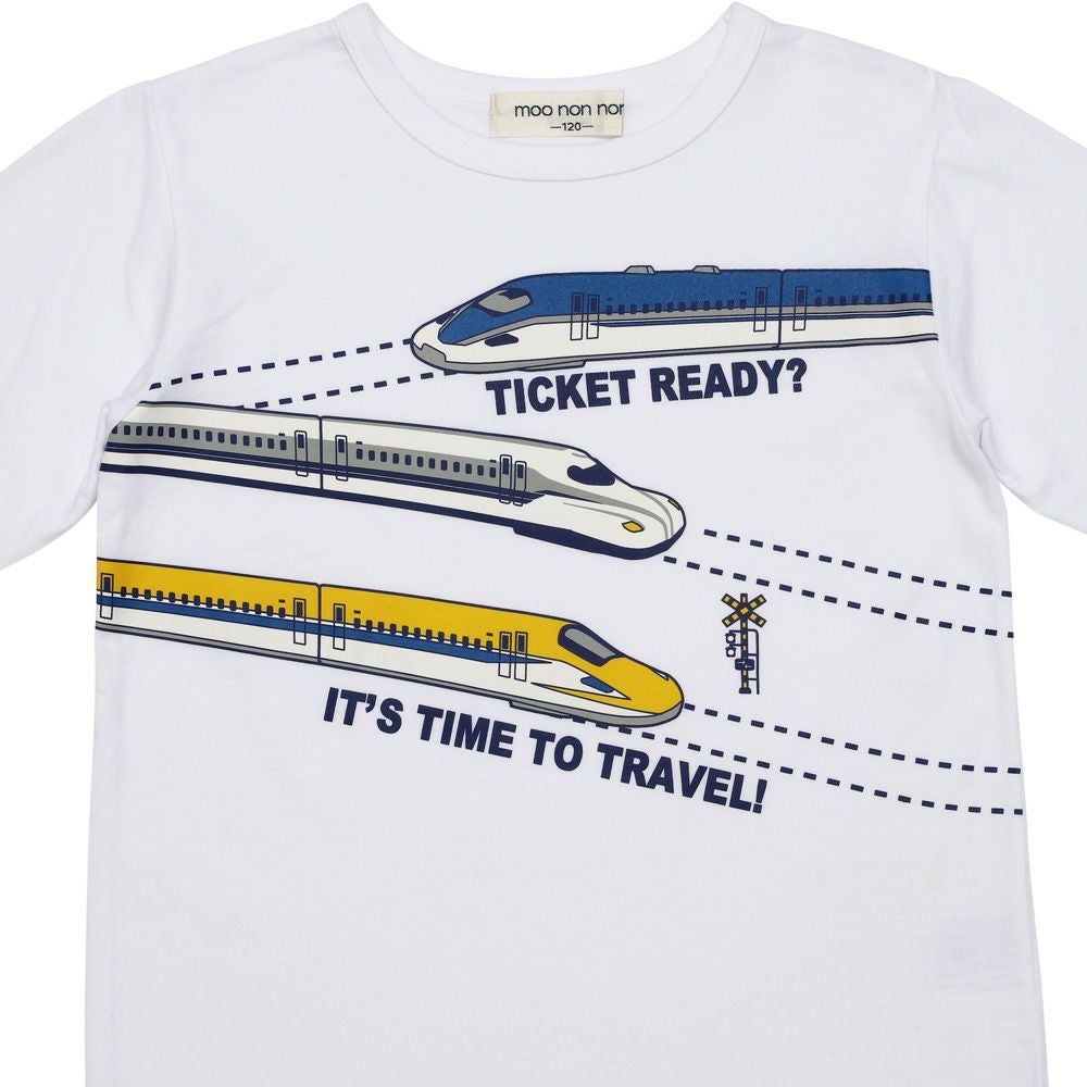 ベビー服 男の子 綿１００％ 乗り物 長袖 Tシャツ オフホワイト(11) デザインポイント1