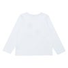 子供服 女の子 こども服 子ども服 綿100％ ロンT トドラー キッズ ジュニア ラメ きらきら リボン モチーフ プリント オフホワイト(11) 背面