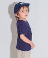 ベビー服 男の子 子ども服 こども キッズ 綿100％ コットン ヘリコプター ワッペン ティーシャツ ネイビー(06) モデル画像2