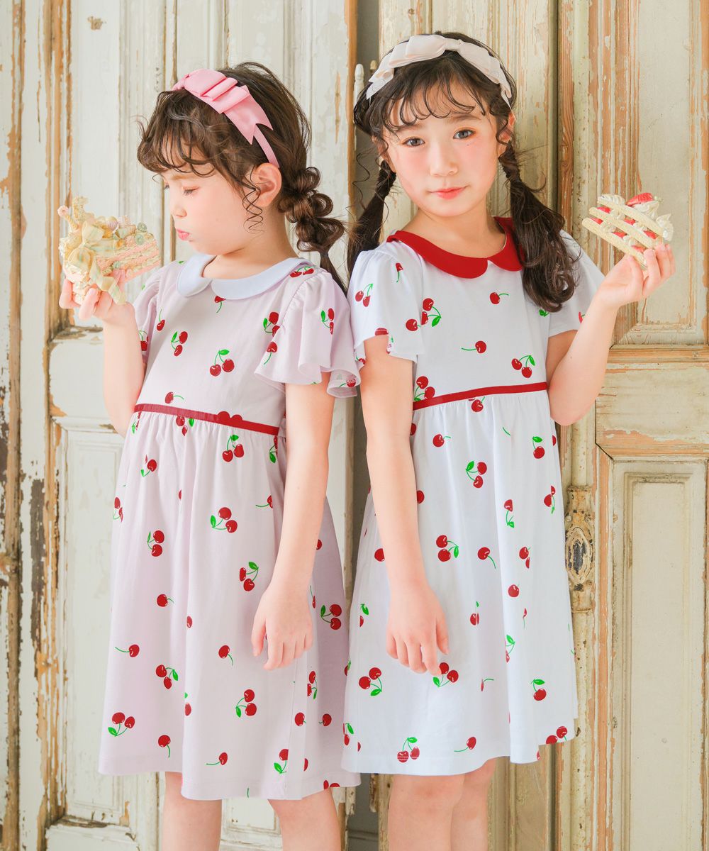 TIME SALE】襟付き さくらんぼ ワンピース｜ベビー・子供服 通販