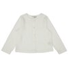 子供服 女の子 透かし柄 カーディガン オフホワイト(11) 正面