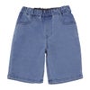 ベビー服 男の子 ストレッチデニム ポケット付き ハーフパンツ ブルー(61) 正面