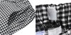 子供服 女の子 ストレッチ素材 ギンガムチェック柄 ７分丈パンツ ホワイト×ブラック(10) デザインポイント2 カプリパンツ