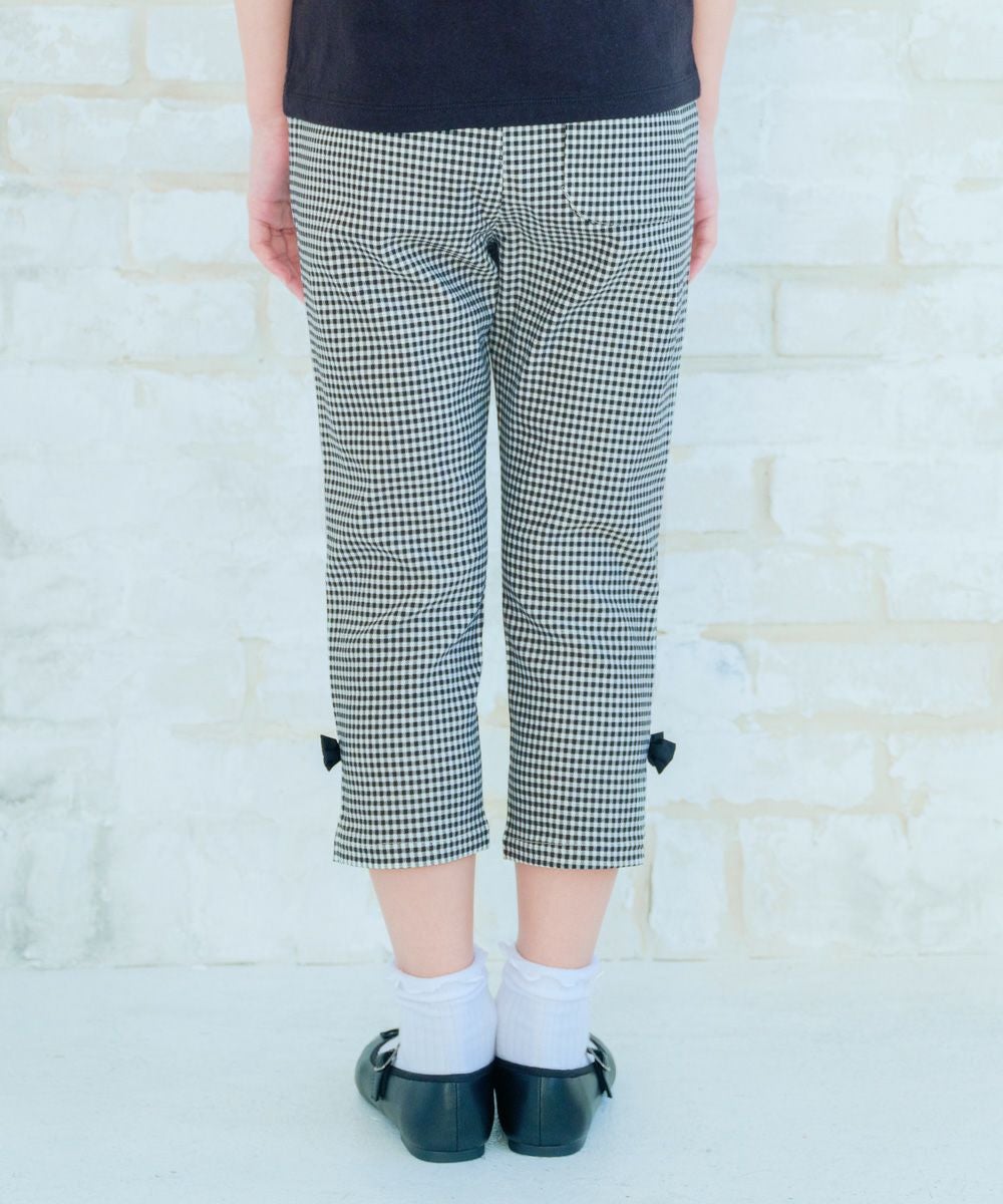 ストレッチ素材 ギンガムチェック柄 7分丈パンツ｜ベビー・子供服