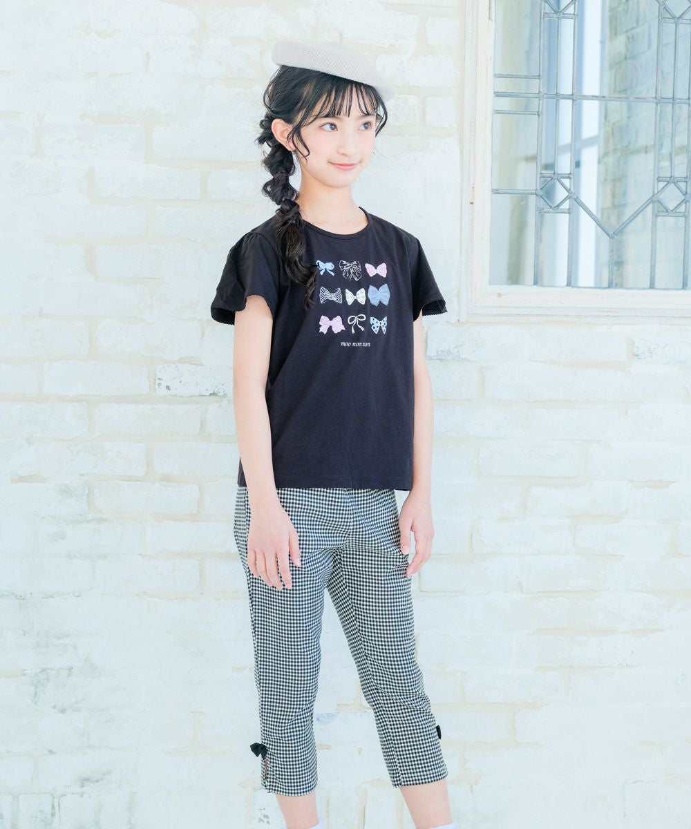 ストレッチ素材 ギンガムチェック柄 7分丈パンツ｜ベビー・子供服