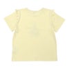ベビー服 女の子 綿100％  女の子 プリント フリル袖 Tシャツ イエロー(04) 背面