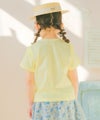 ベビー服 女の子 綿100％  女の子 プリント フリル袖 Tシャツ イエロー(04) モデル画像2