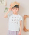 子供服 女の子 綿100％ バレエ＆小物プリント Tシャツ