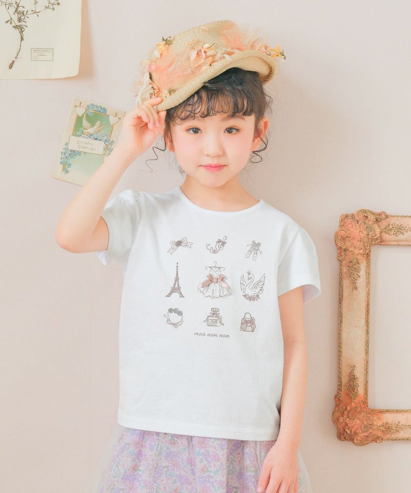 綿100%貝殻モチーフTシャツ