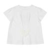 ベビー服 女の子 綿100％ ハート 花柄 Tシャツ オフホワイト(11) 背面