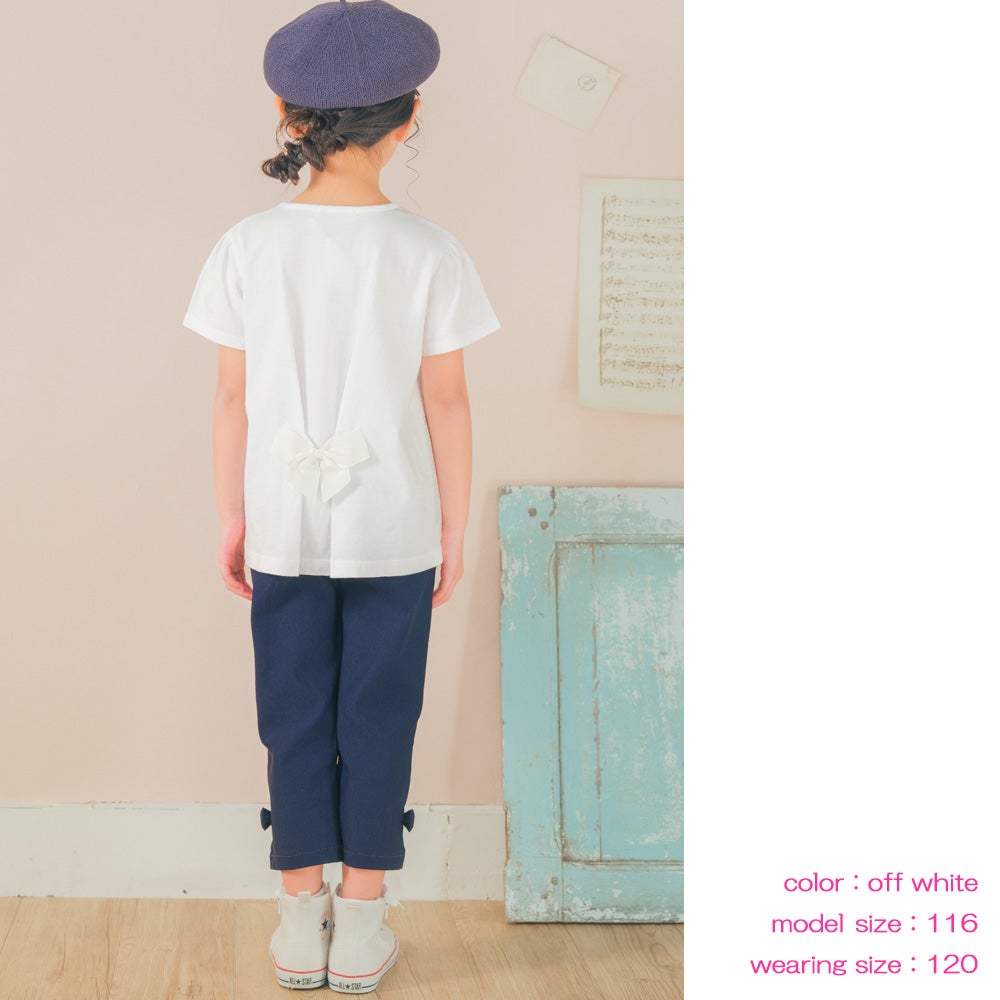 ベビー服 女の子 綿100％ ハート 花柄 Tシャツ