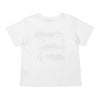 ベビー服 男の子 子ども服 こども キッズ 綿100％ コットン 電車 ワッペン ティーシャツ カットソー 半そで オフホワイト(11) 背面