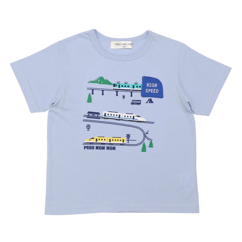 綿100％ボーダー柄Tシャツ