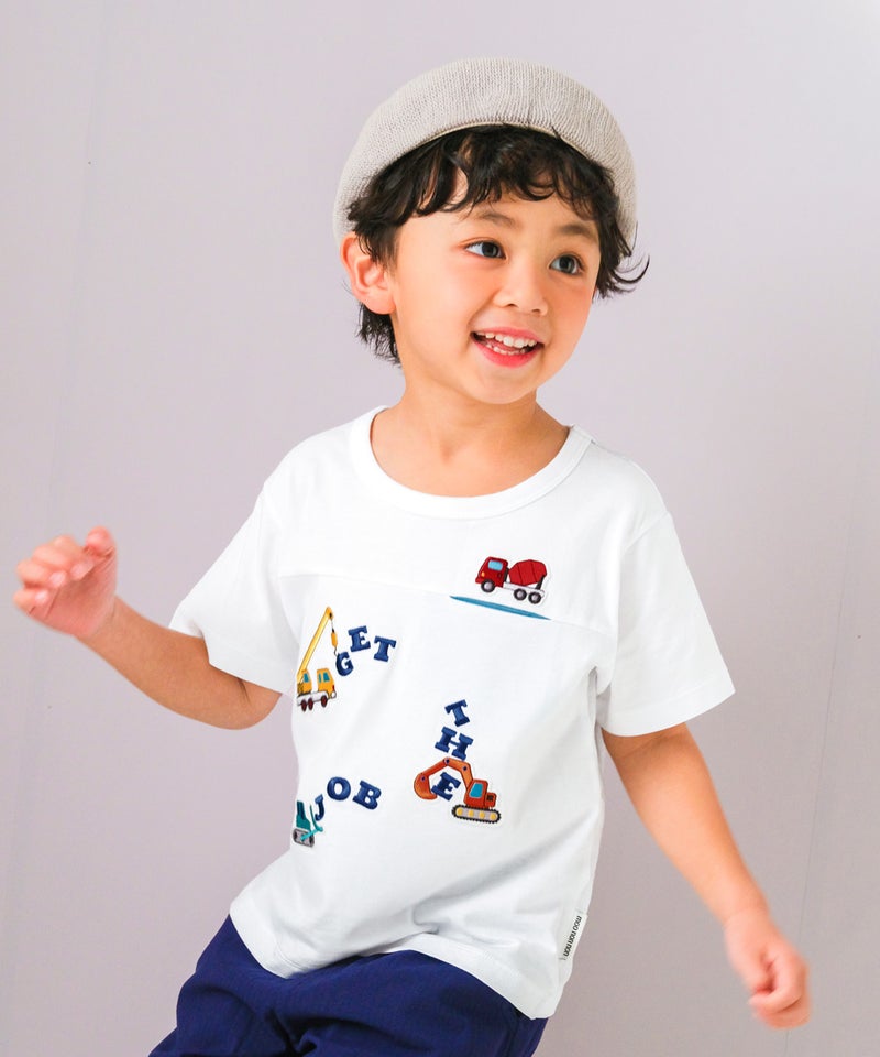 ベビーサイズミニ裏毛ライン入り袖トレーナー