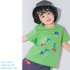 ベビー服 男の子 子ども服 こども キッズ 綿 コットン 働く車 ロゴ 刺繍 チェック柄 切り替え ティーシャツ