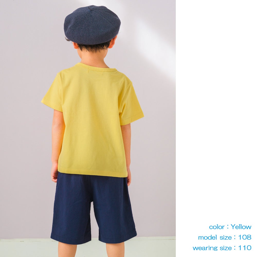 ベビー服 男の子 子ども服 こども キッズ 綿100％ コットン 乗り物 電車 ワッペン ロゴ プリント ティーシャツ