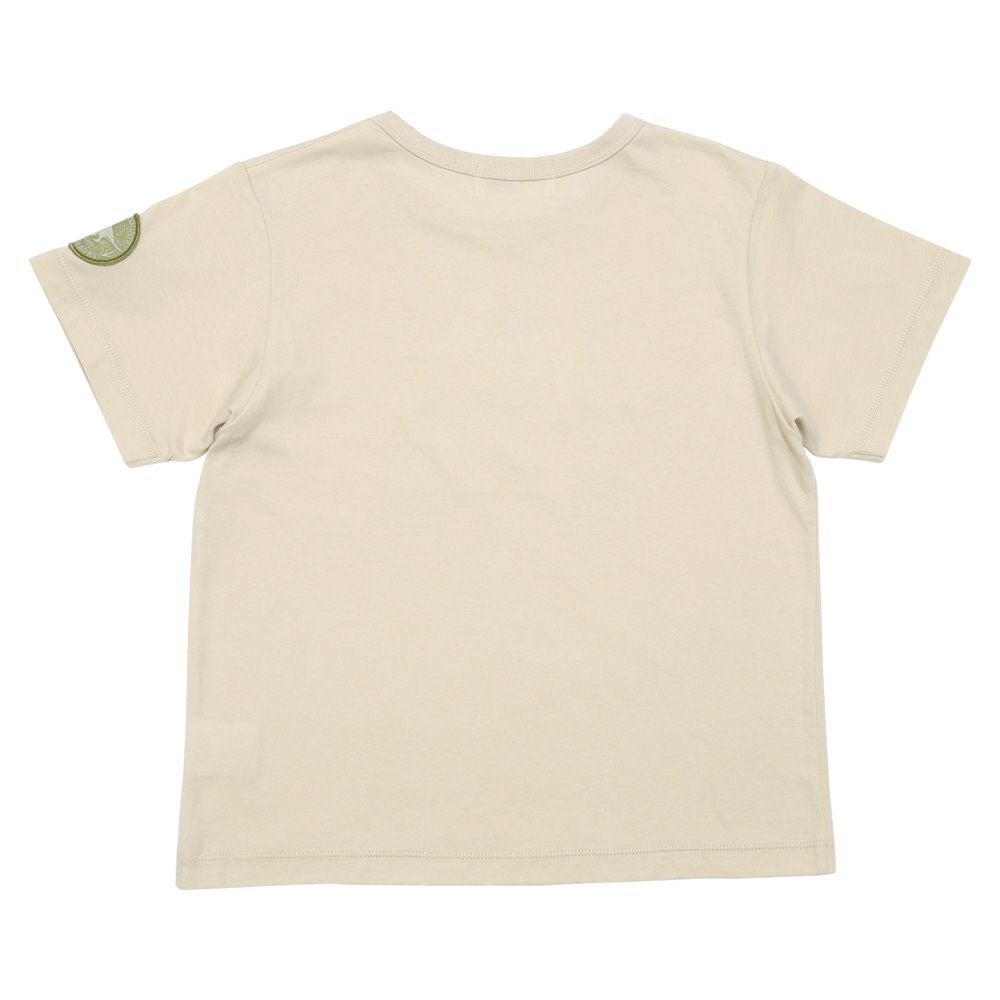 ベビー服 男の子 綿100％ 恐竜 プリント ティーシャツ ベージュ(51) 背面