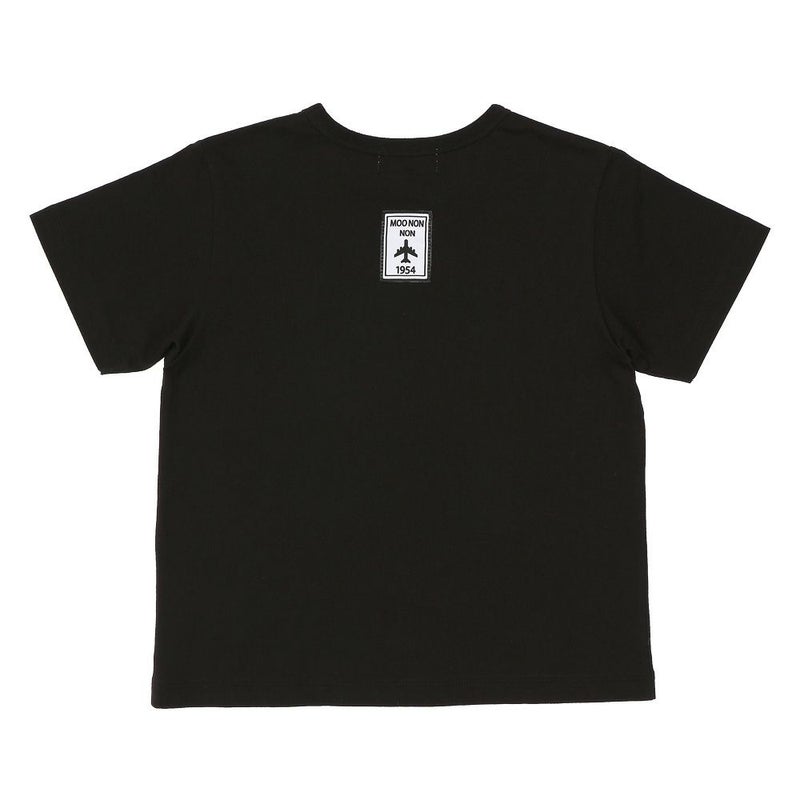 綿100% 飛行機 ロゴ プリント Tシャツ