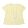 子供服 女の子 綿100％ お洋服プリント リボン Tシャツ イエロー(04) 背面
