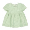 子供服 女の子 花柄レース Aライン Tシャツ グリーン(08) 正面