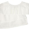 子供服 女の子 花柄レース Aライン Tシャツ オフホワイト(11) デザインポイント2