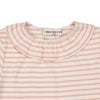 ベビー服 女の子 フリル衿 ボーダー ベーシック Tシャツ ピンク(02) デザインポイント1