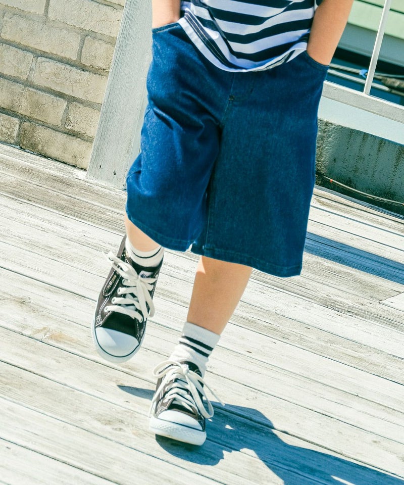 ベビーサイズ綿100%ロゴプリントゆったりシルエットTシャツ