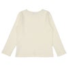 ベビー服 女の子 綿100％ リブ素材 長袖 Tシャツ オフホワイト(11) 背面