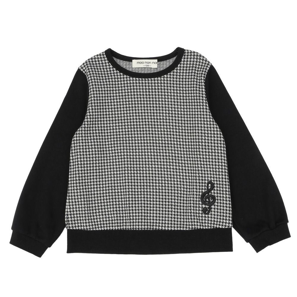 千鳥格子 袖切替えデザイン 長袖 Tシャツ｜ベビー・子供服 通販