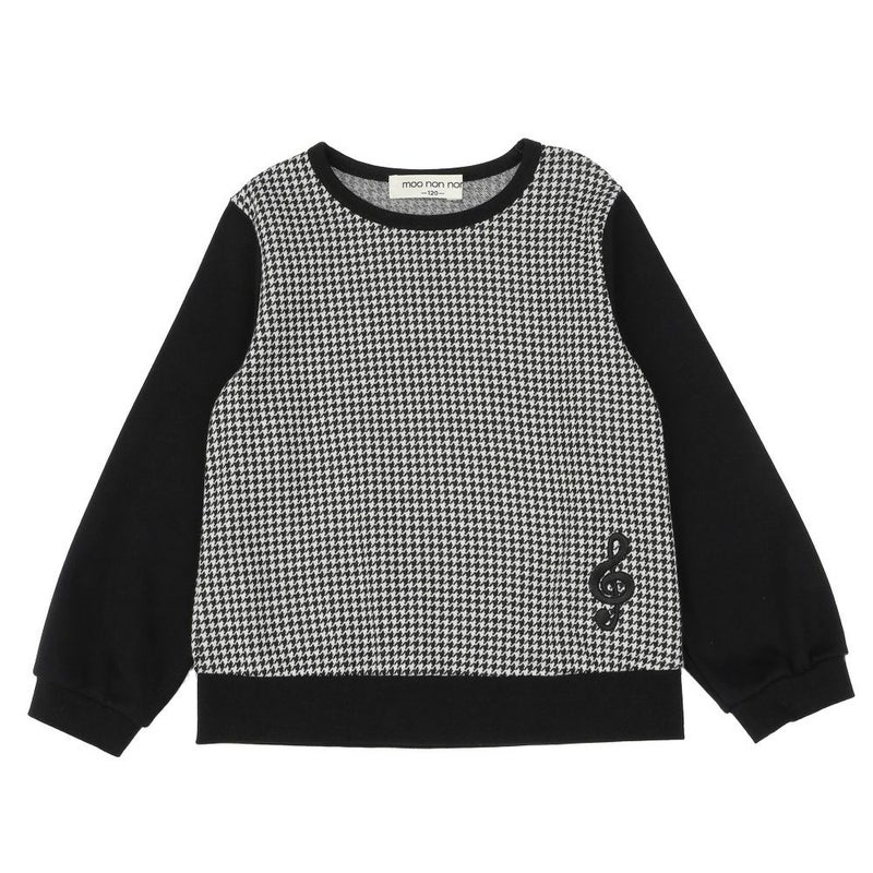 千鳥格子 袖切替えデザイン 長袖 Tシャツ｜ベビー・子供服 通販 