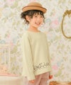 ベビー服 女の子 キッズ ジュニア おんなのこ さくらんぼ リボン 刺繍 アイボリー(12) モデル画像アップ
