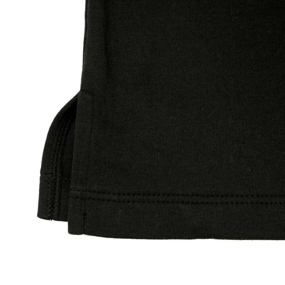 ベビー服 男の子 綿100％ 子ども服 こども キッズ ジュニア コットン 襟付き ロゴ 長袖ティーシャツ ブラック(00) デザインポイント2