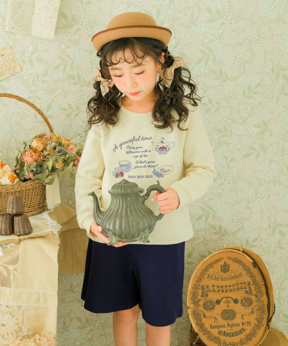 ティーパーティー 刺繍 裏起毛トレーナー｜ベビー・子供服 通販