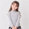 子供服 女の子 リブ生地 ハイネック 長袖Tシャツ