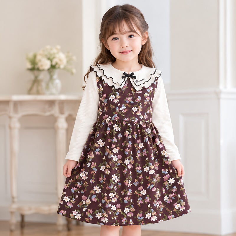 ベビー服 女の子 こども服 キッズ 花柄 ファスナー